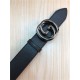 Gucci Leather belt with interlocking G buckle 38mm High