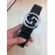 Gucci Leather belt with interlocking G buckle 38mm High