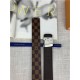 Louis Vuitton LV PYRAMIDE 40MM BELT Damier Ebene High