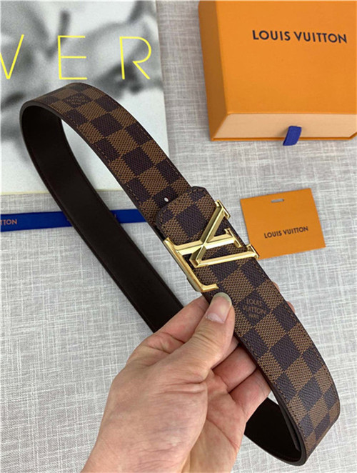 Louis Vuitton LV PYRAMIDE 40MM BELT Damier Ebene High