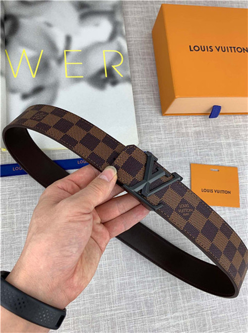 Louis Vuitton LV PYRAMIDE 40MM BELT Damier Ebene High