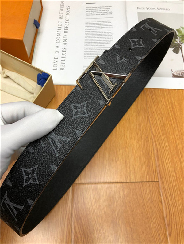 Louis Vuitton LV PYRAMIDE 40MM Reversible BELT Monogram Eclipse High