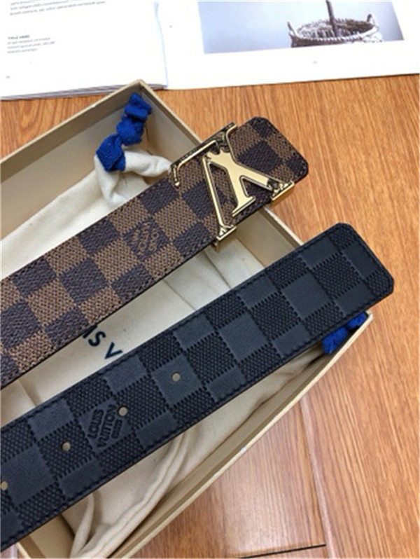 Louis Vuitton LV INITIALES 40MM BELT Damier Ebene High