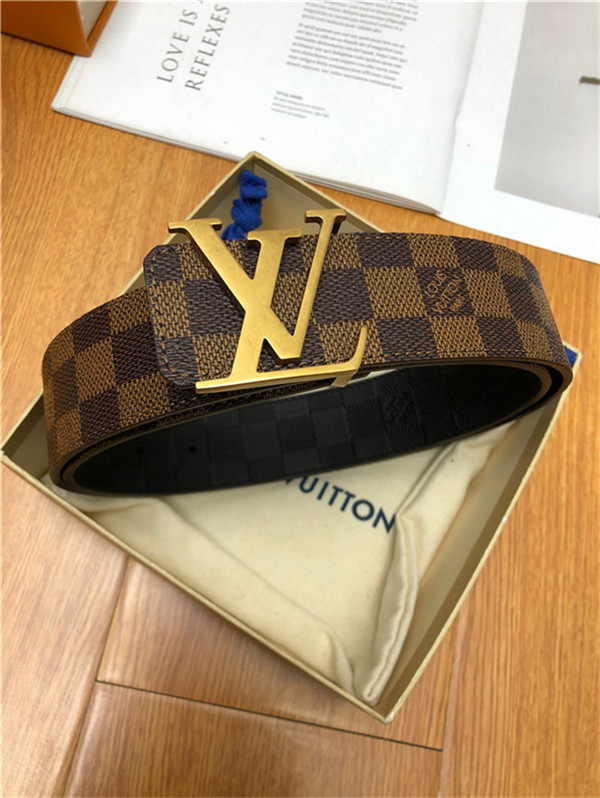 Louis Vuitton LV INITIALES 40MM BELT Damier Ebene Anti-Gold High