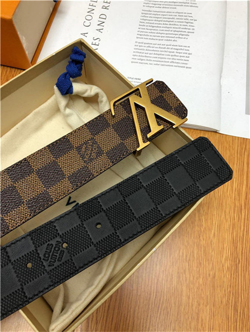 Louis Vuitton LV INITIALES 40MM BELT Damier Ebene Anti-Gold High