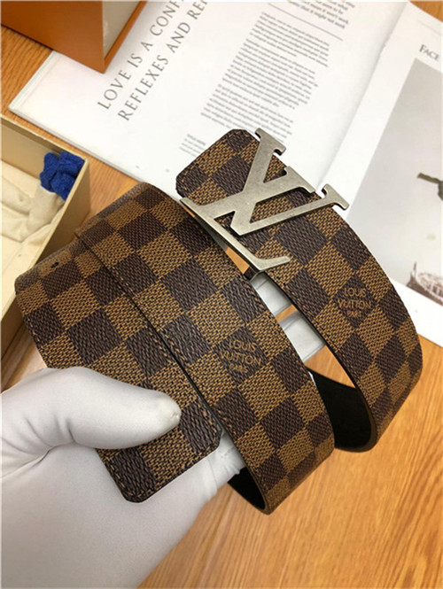 Louis Vuitton LV INITIALES 40MM BELT Damier Ebene Anti-Silver High