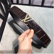 Louis Vuitton LV INITIALES 40MM BELT Crocodile High