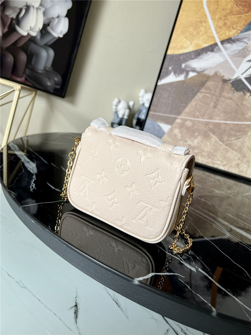 Louis Vuitton MICRO MÉTIS Bag Monogram Empreinte embossed supple grained cowhide leather Beige M81390 High