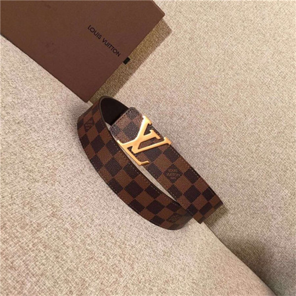 Louis Vuitton LV INITIALES 40MM Reversible BELT Damier Ebene High