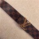 Louis Vuitton LV INITIALES 40MM Reversible BELT Damier Ebene High