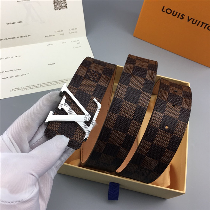 Louis Vuitton LV INITIALES 38MM BELT Damier Ebene High