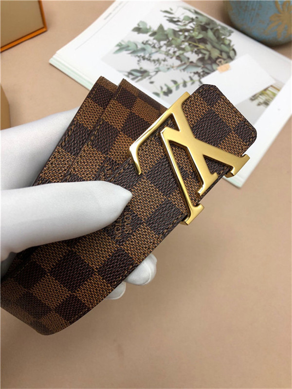 Louis Vuitton LV INITIALES 40MM BELT Damier Ebene High