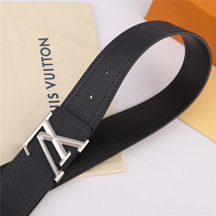 Louis Vuitton LV PYRAMIDE 40MM BELT Leather Dk Grey High