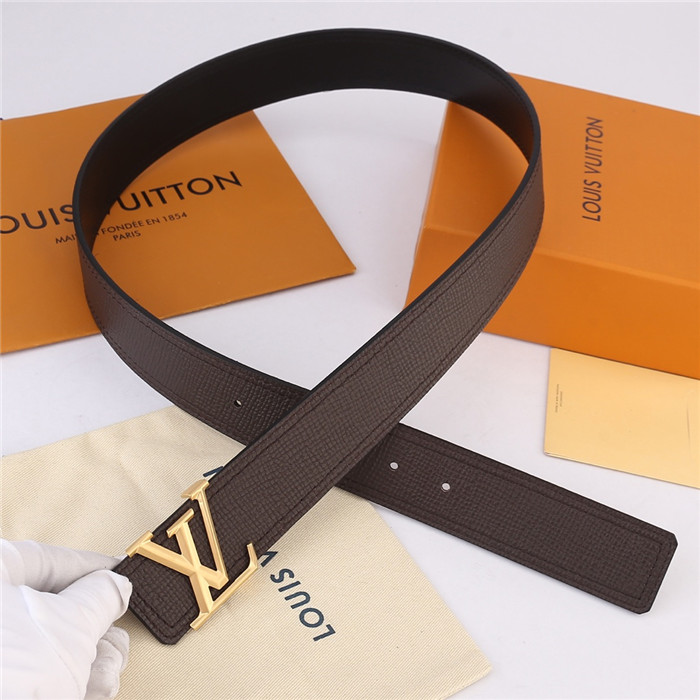 Louis Vuitton LV PYRAMIDE 40MM BELT Leather Brown High