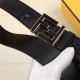 Fendi FF Leather Belt 38mm FF Buckle High