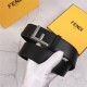 Fendi Leather Belt 38mm F Buckle High