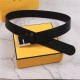 Fendi Leather Belt 38mm F Buckle High