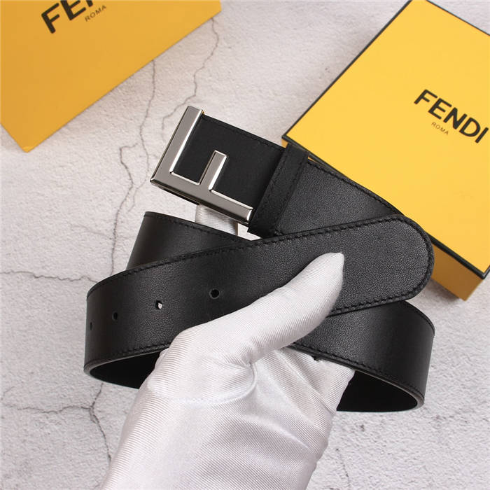 Fendi Leather Belt 38mm F Buckle High