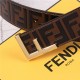 Fendi Leather Belt 38mm F Buckle High