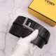 Fendi Leather Belt 38mm F Buckle High