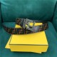 Fendi FF Leather Belt 38mm FF Buckle High