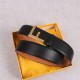 Fendi Leather Belt 38mm F Buckle High