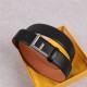 Fendi Leather Belt 38mm F Buckle High