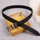 Fendi Leather Reversible Belt 35mm FF Buckle High