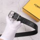 Fendi FF Leather Belt 35mm Pin Buckle High