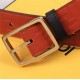 Fendi FF Leather Belt 35mm Pin Buckle High