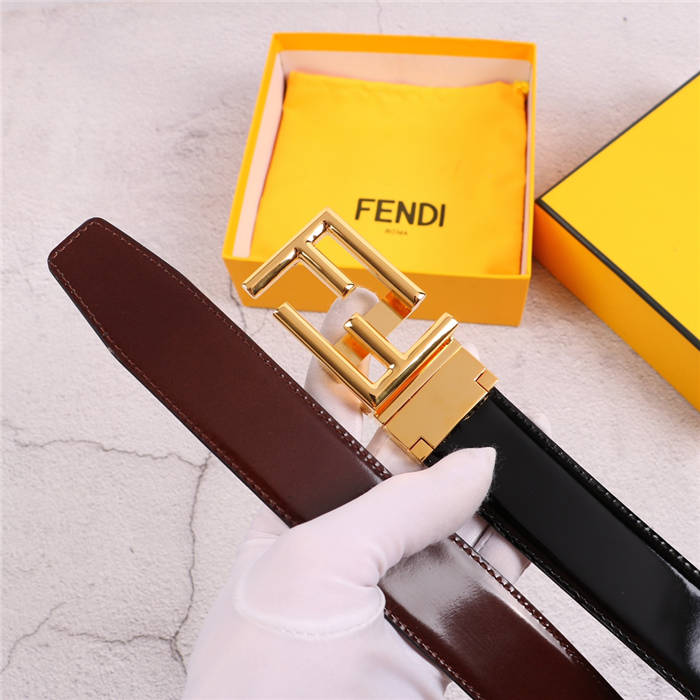 Fendi Shiny Reversible Belt 35mm FF Buckle High