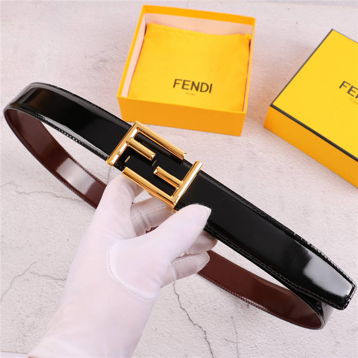 Fendi Shiny Reversible Belt 35mm FF Buckle High