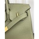 Hermes Birkin 25/30/35cm Bag Togo Leather In Sage Green WAX High