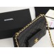 Chanel Wallet on Chain AP2829 Grained Calfskin Black Gold Metal A