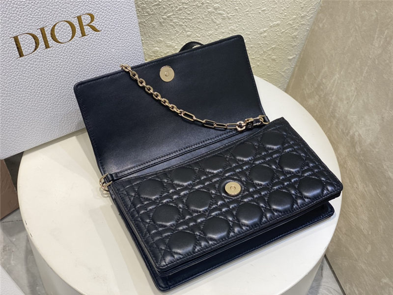 BOLSO MISS DIOR TOP HANDLE Cannage Lambskin Black High