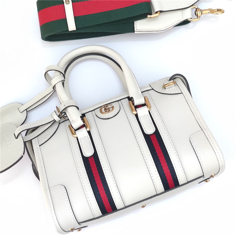 Gucci Mini canvas top handle bag 715771 White High