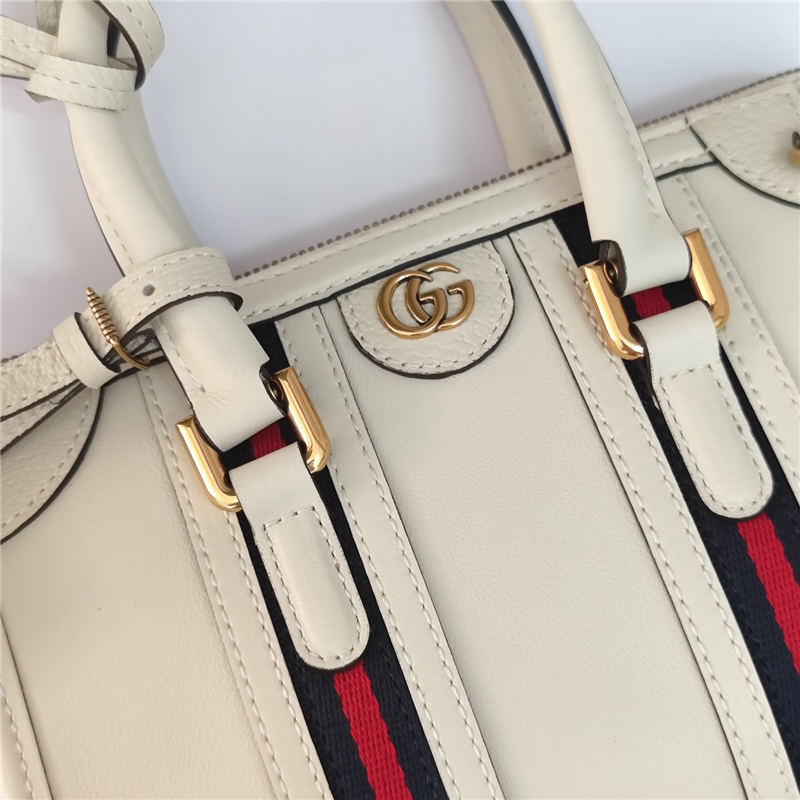 Gucci Mini canvas top handle bag 715771 White High