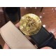 Versace Medusa Round Buckle Leather Belt 38mm High