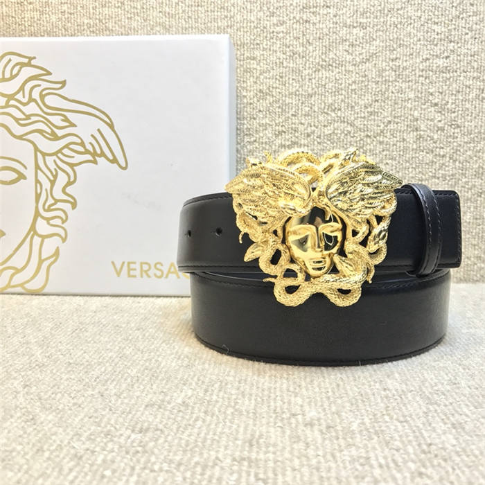 Versace MEDUSA LEATHER BELT 38mm High