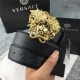 Versace MEDUSA LEATHER BELT 38mm High