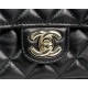 Chanel MINI FLAP BAG With Top Diamond Handle Lambskin & Gold-Tone Metal AS4140 Black High