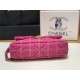 Large Chanel 19 Flap Bag Tweed Gold-Tone Houndstooth Fuchsia High