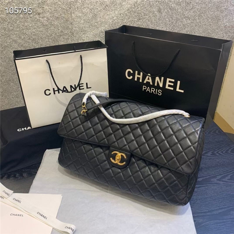 Chanel Timeless XXL Gold Metal Black High