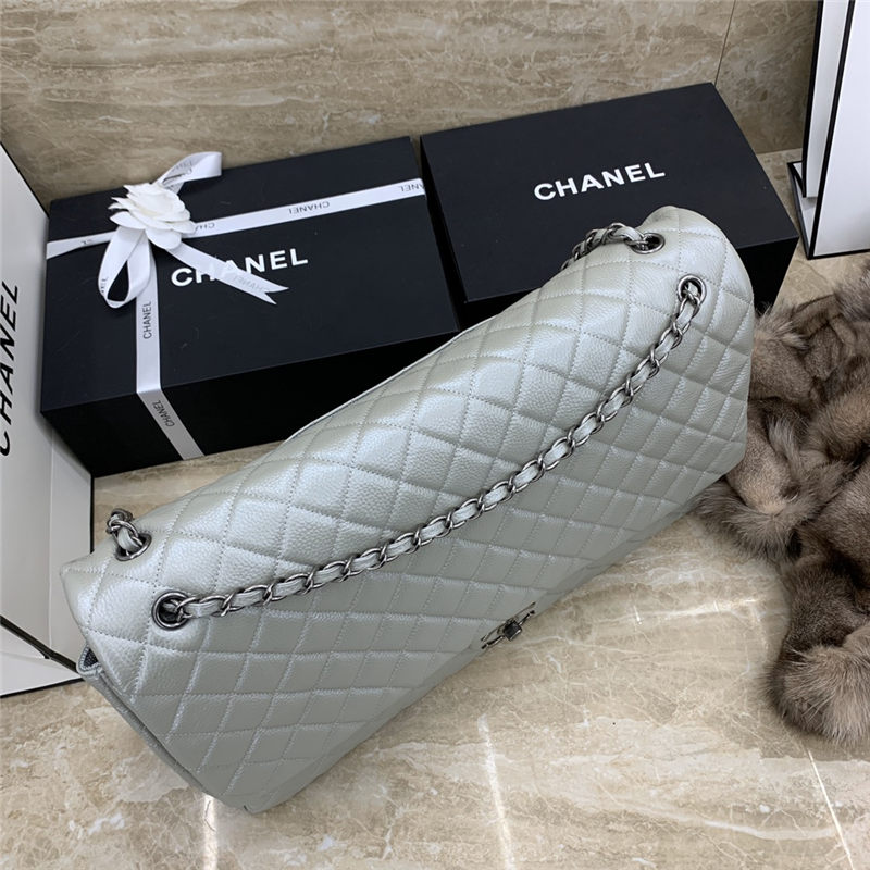 Chanel Timeless XXL Grey Blue High