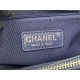 SHOPPING BAG 50995 Grained Calfskin Silver-Tone Metal Navy High