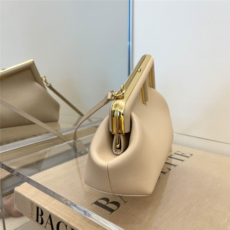 Fendi First Small Leather bag Nude High