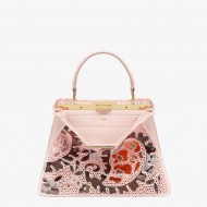 Fendi PEEKABOO ISEEU MEDIUM Pink Lace Bag Mid