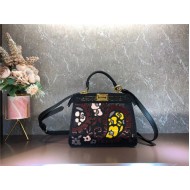 Fendi PEEKABOO ISEEU SMALL Black Lace Bag Mid