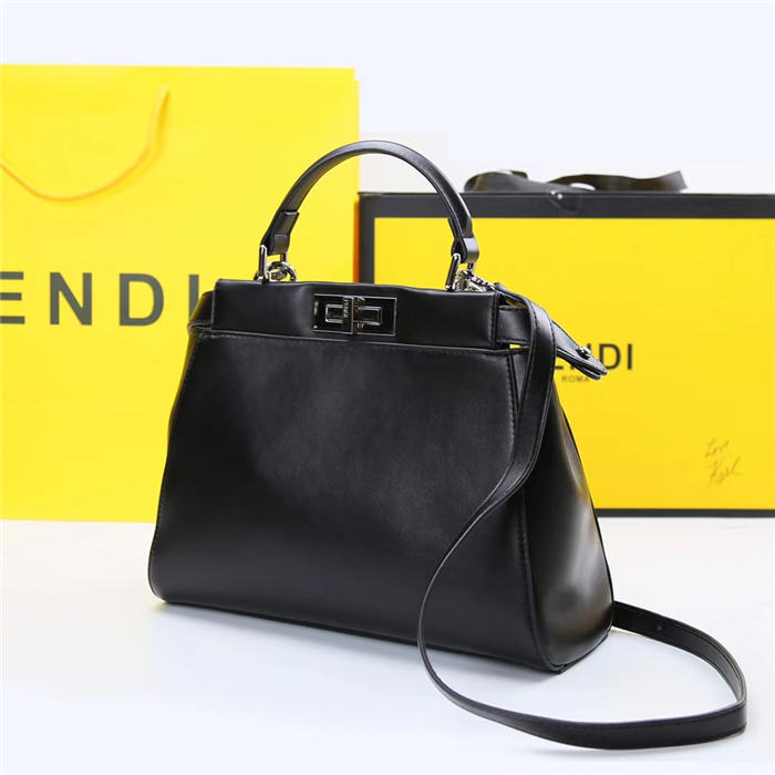 Fendi PEEKABOO ICONIC ESSENTIAL MEDIUM Black Bag