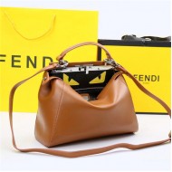 Fendi PEEKABOO ICONIC ESSENTIAL MEDIUM Camel Bag